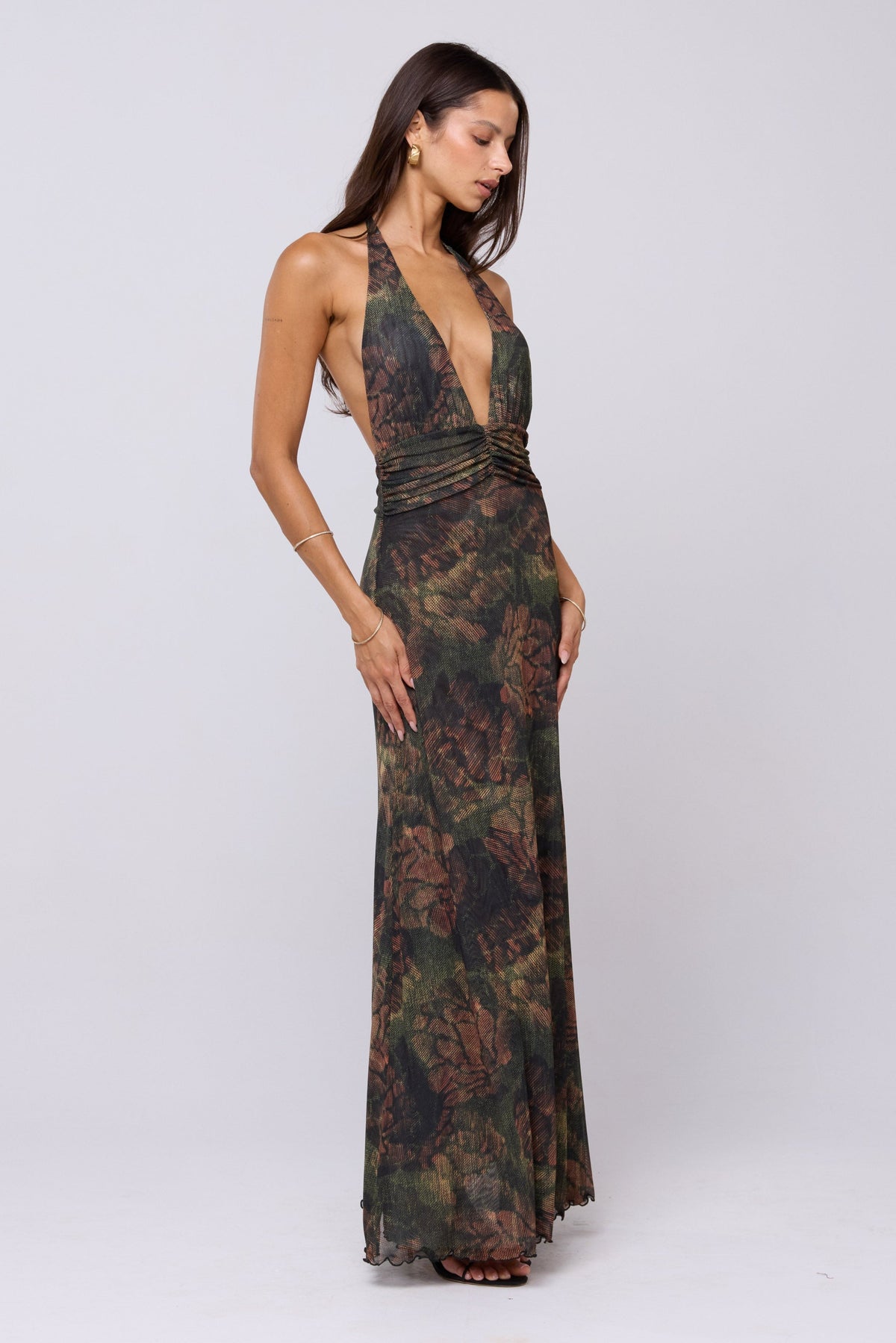 This is an image of Chelsea Dress in Autumn - RESA featuring a model wearing the dress