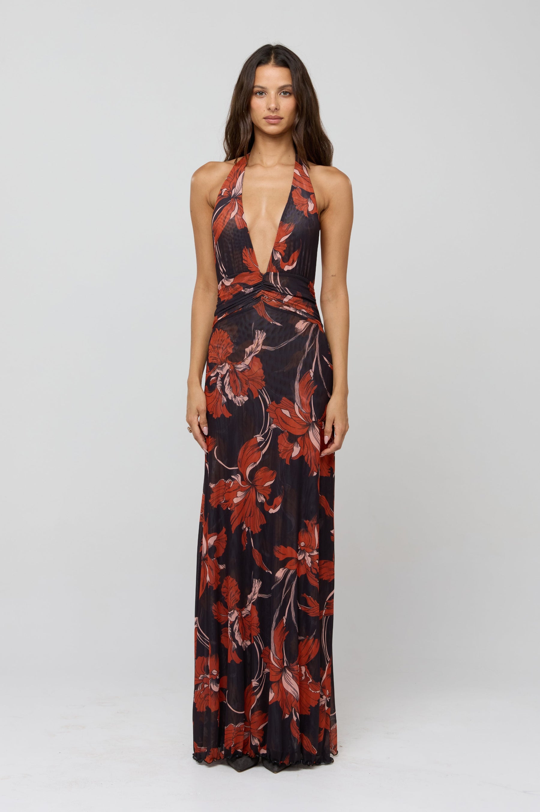 This is an image of Chelsea Dress in Coeur - RESA featuring a model wearing the dress