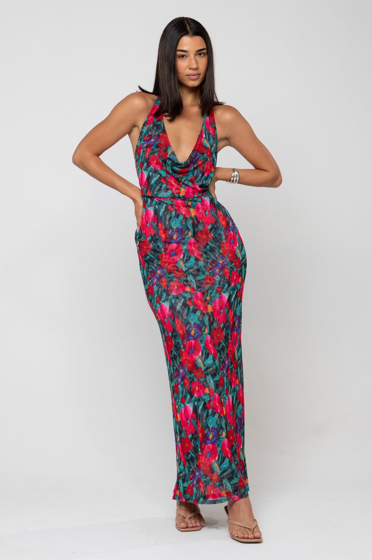 This is an image of Fiona Dress in Resort - RESA featuring a model wearing the dress