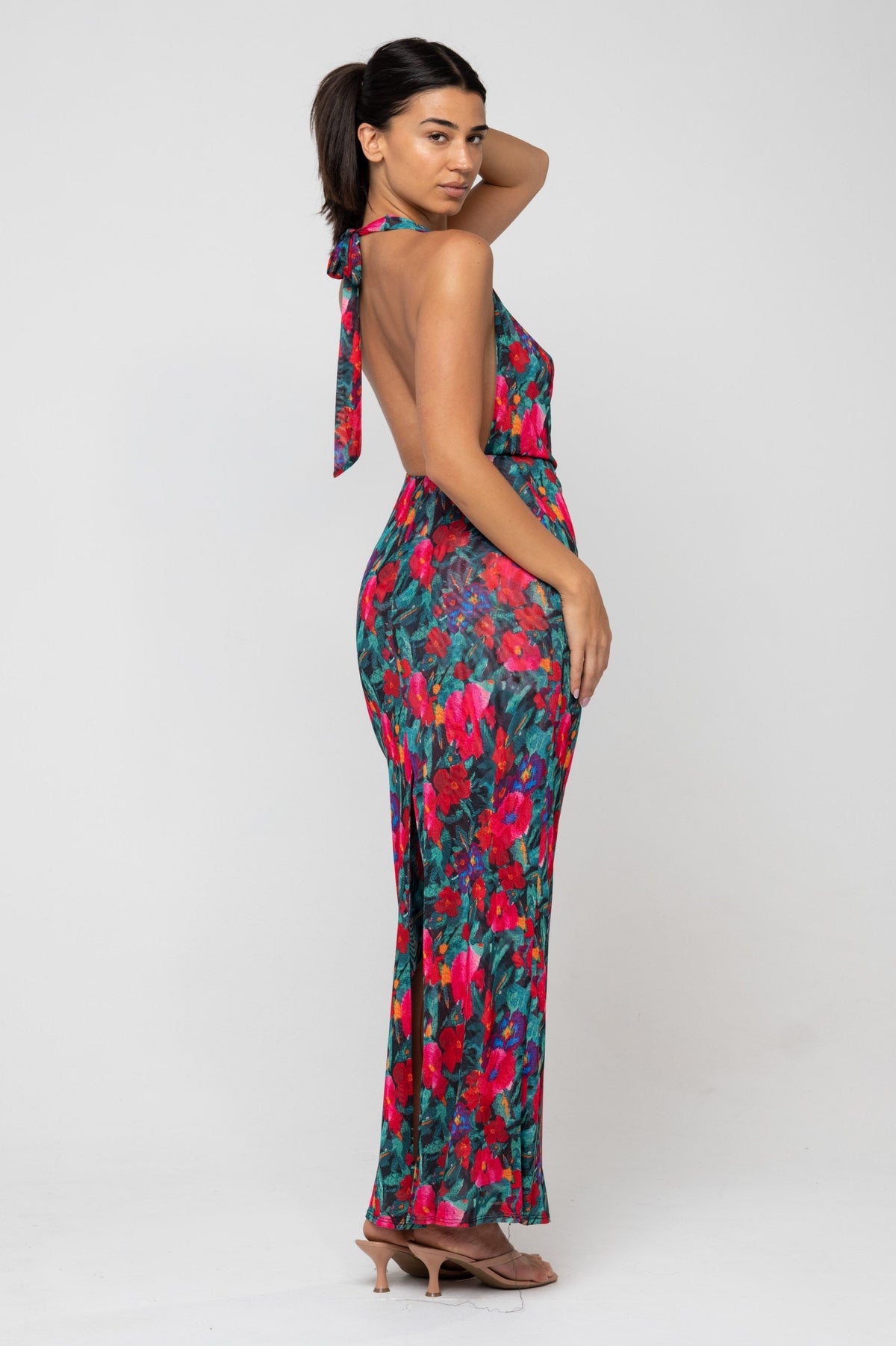 This is an image of Fiona Dress in Resort - RESA featuring a model wearing the dress