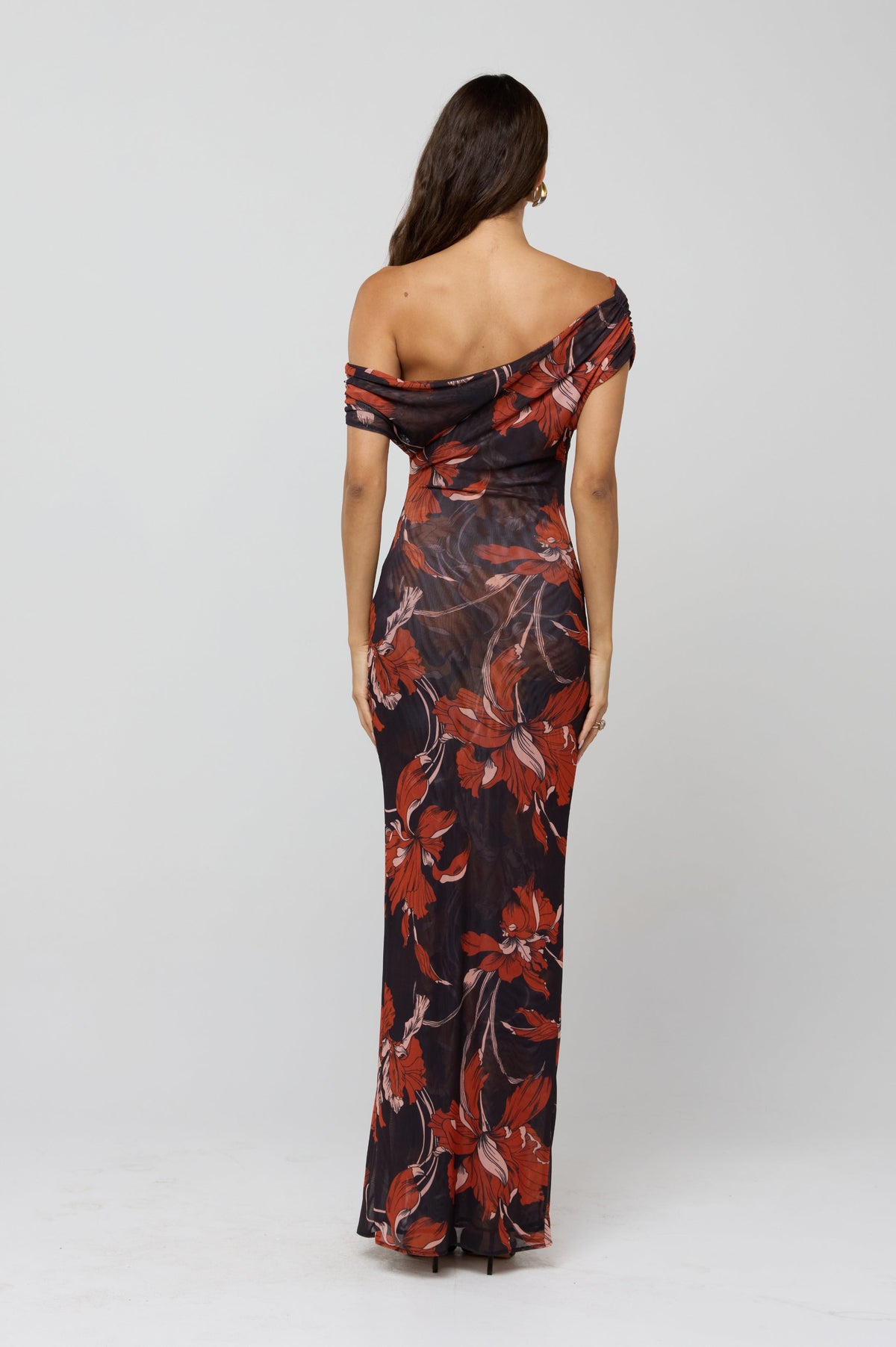 This is an image of Gwen Dress in Coeur - RESA featuring a model wearing the dress