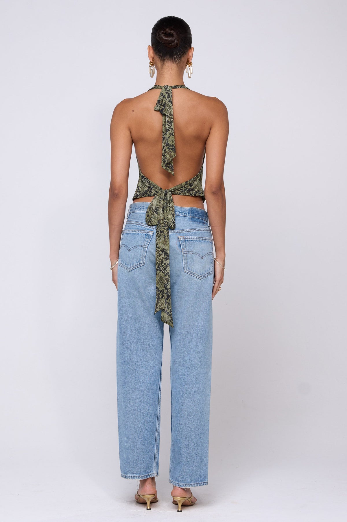 This is an image of Lea Top in Venom - RESA featuring a model wearing the dress