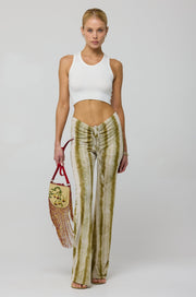 This is an image of Mallory Pant in Dune - RESA featuring a model wearing the dress