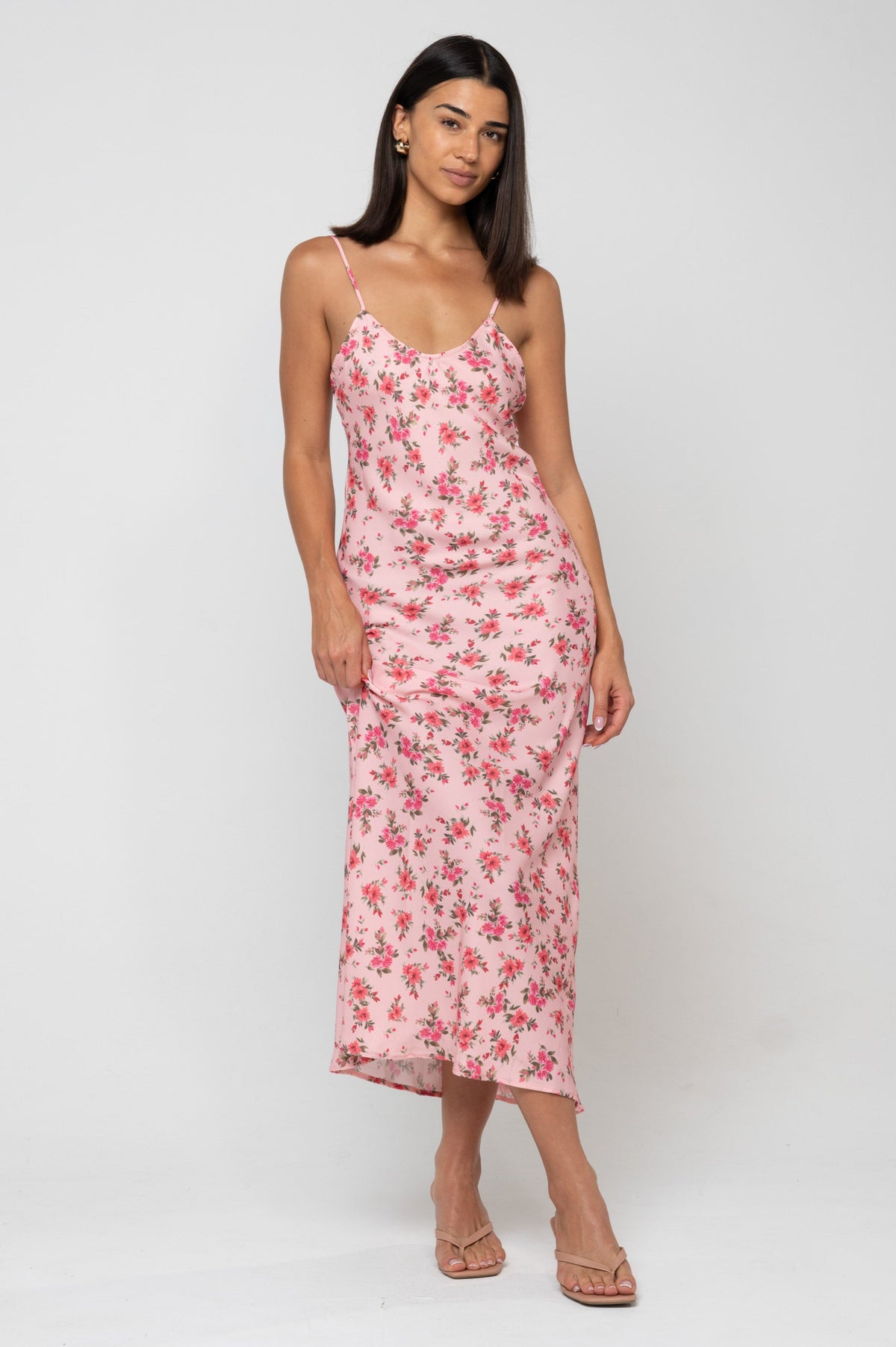This is an image of Micah Dress in Ojai - RESA featuring a model wearing the dress