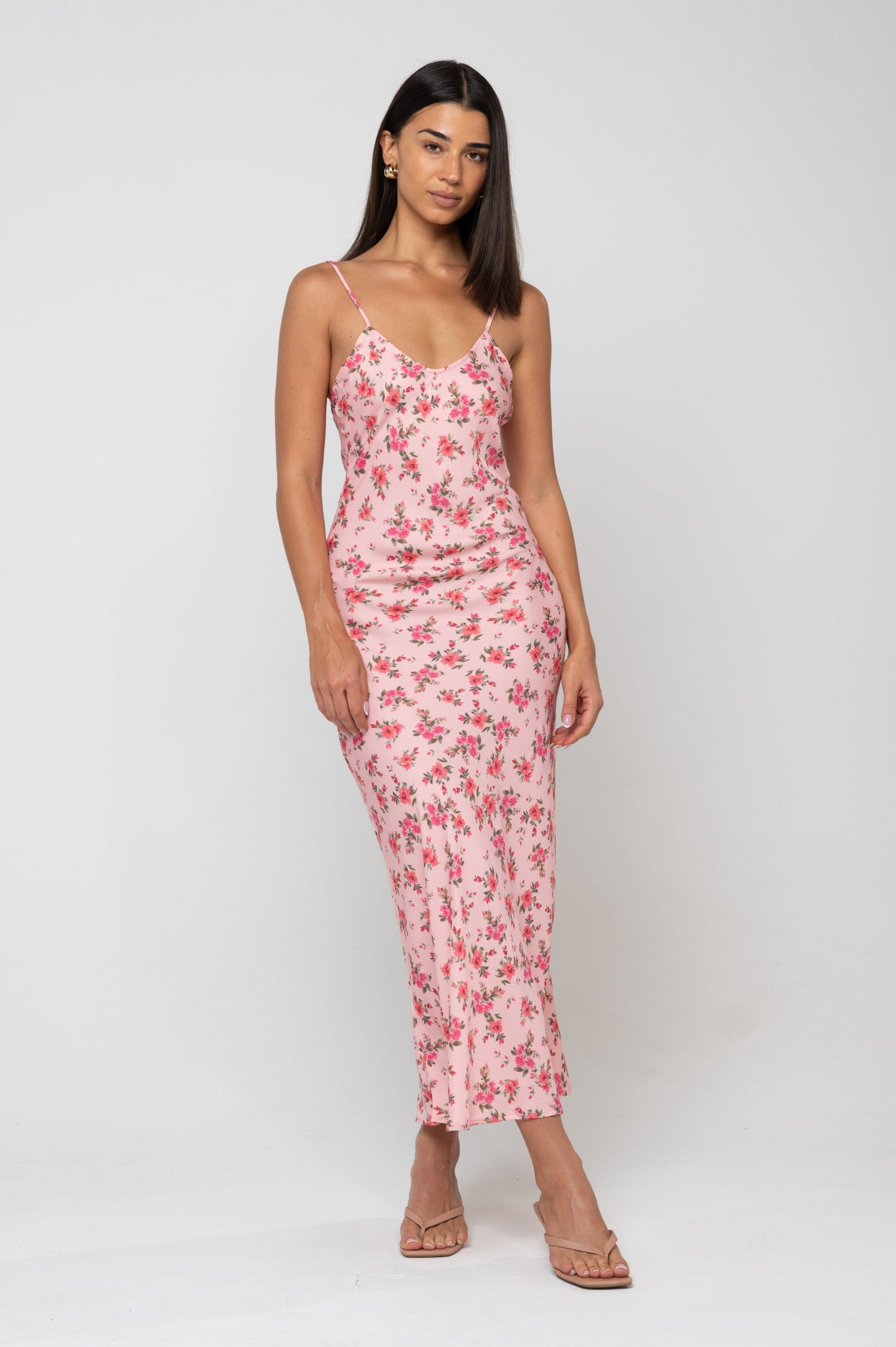 This is an image of Micah Dress in Ojai - RESA featuring a model wearing the dress