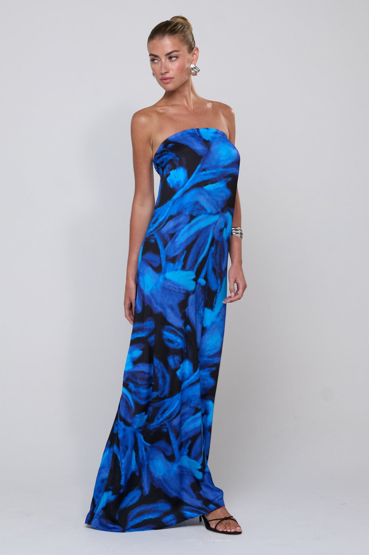 This is an image of Ophelia Maxi Dress in Lagoon - RESA featuring a model wearing the dress