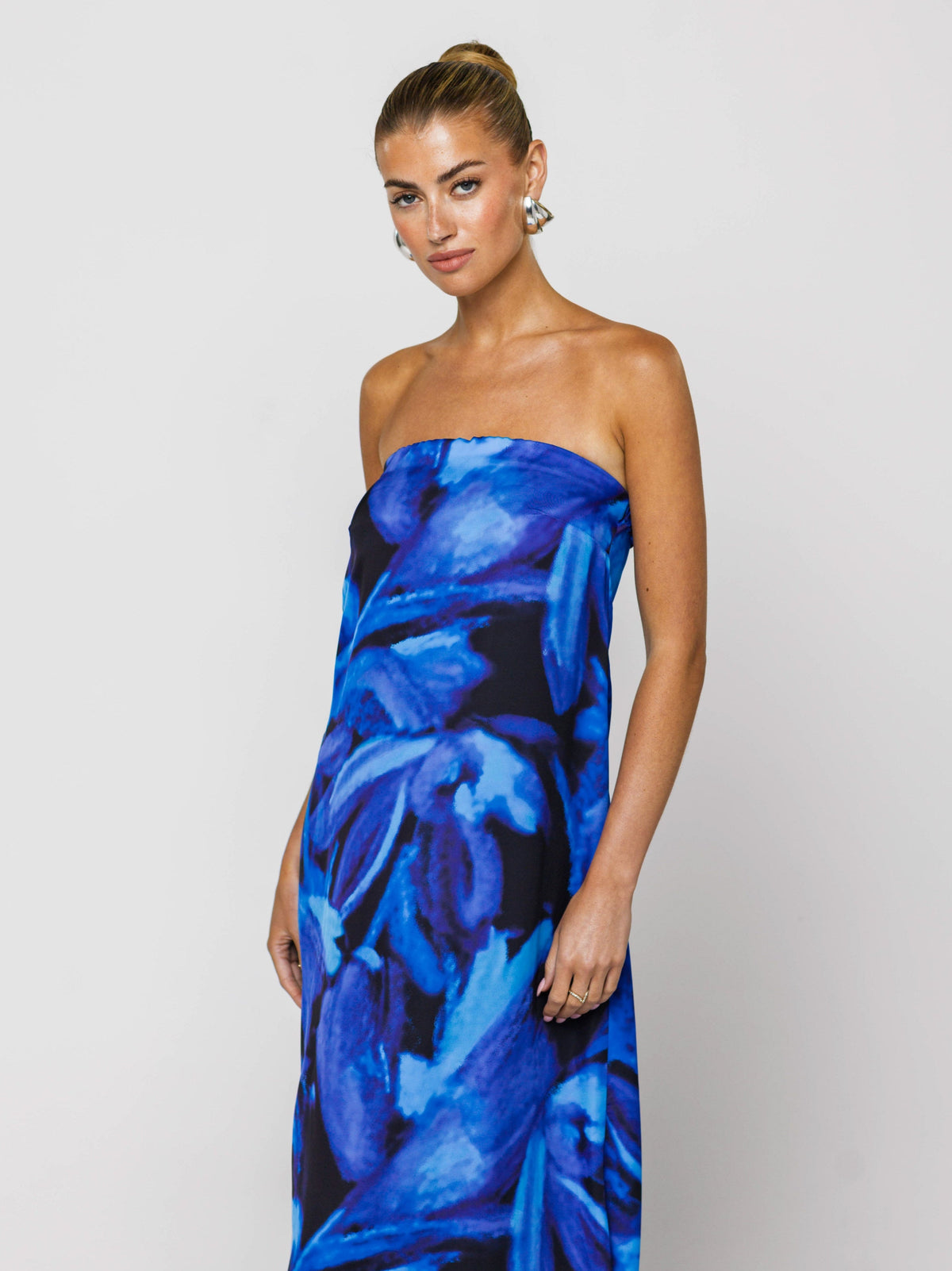 This is an image of Ophelia Maxi Dress in Lagoon - RESA featuring a model wearing the dress