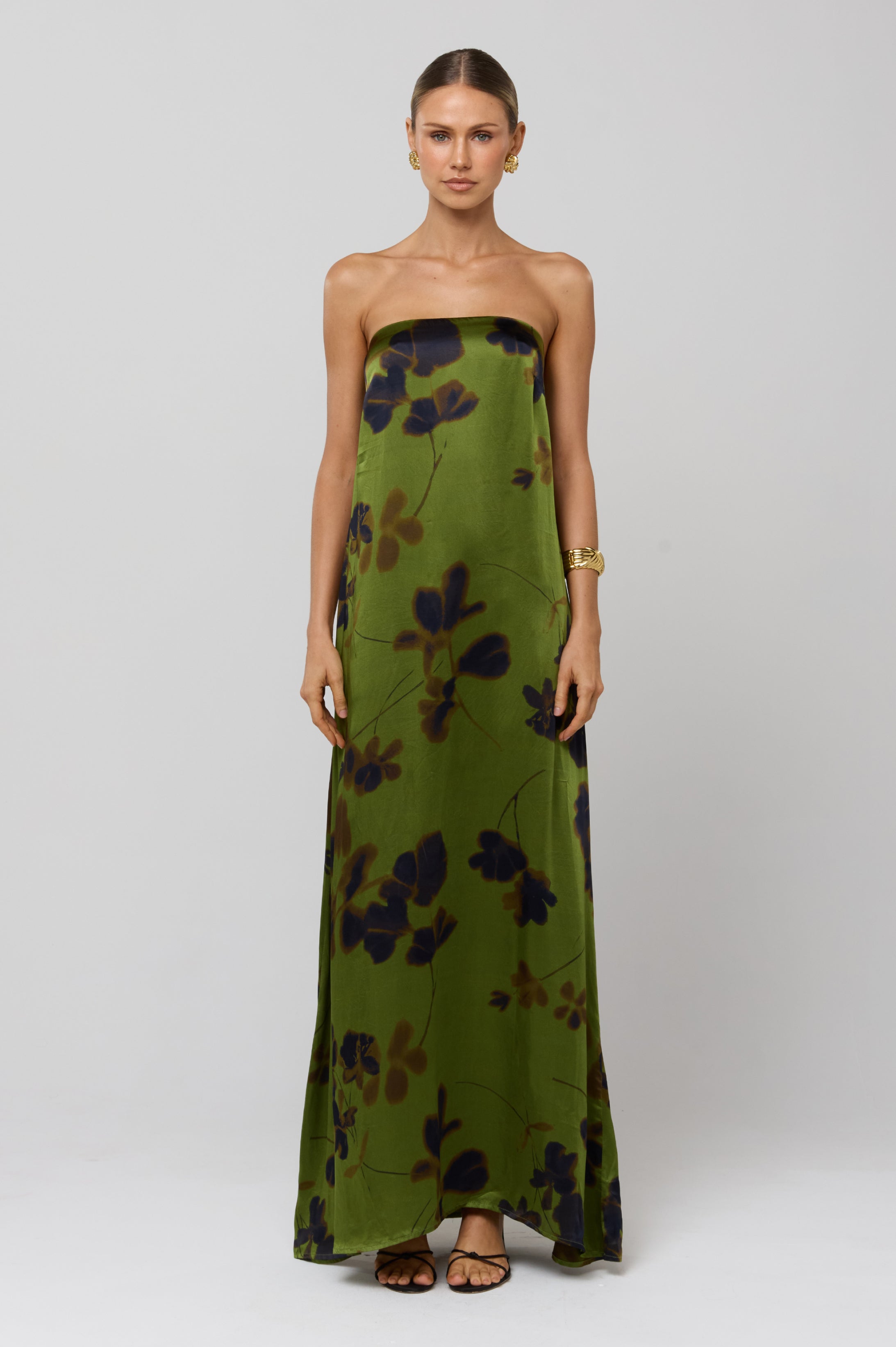 Ophelia Dress in Evergreen