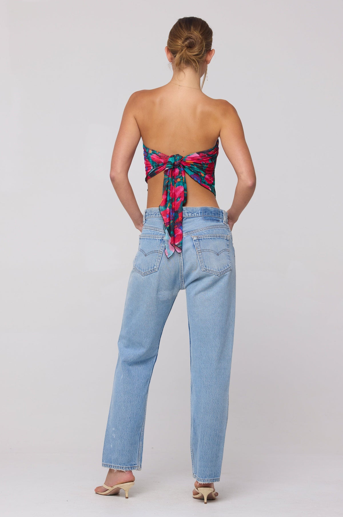 This is an image of Perfect Scarf Top and Sarong in Resort - RESA featuring a model wearing the dress