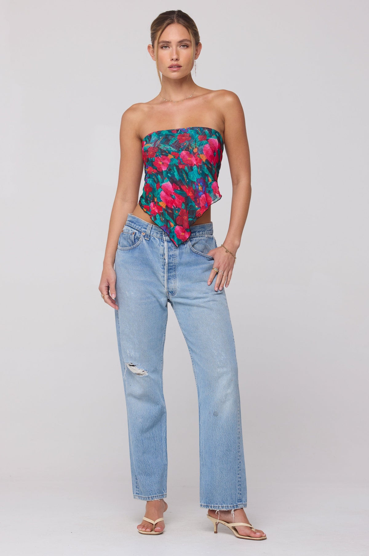 This is an image of Perfect Scarf Top and Sarong in Resort - RESA featuring a model wearing the dress