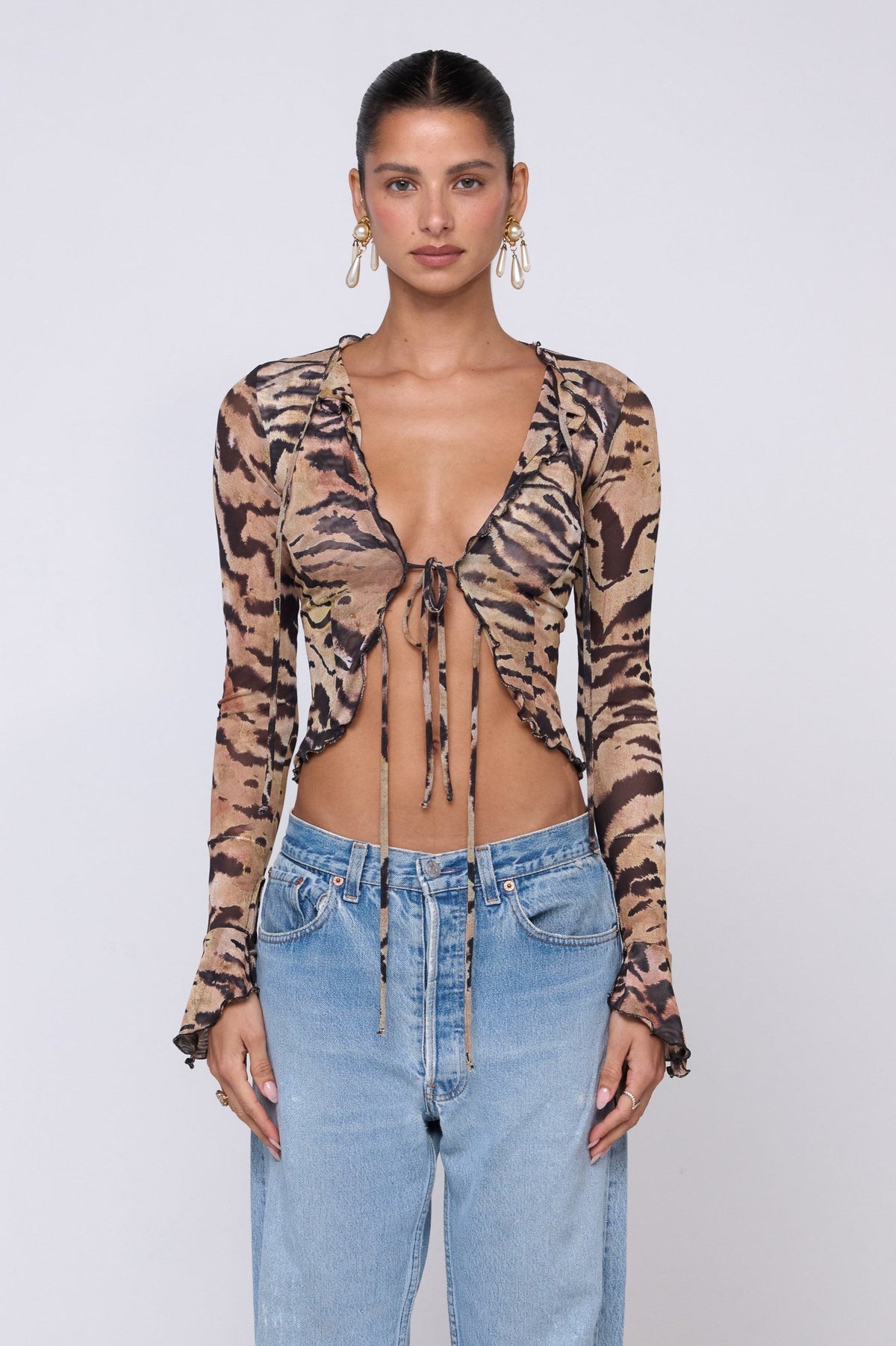 This is an image of Tezza Top in Zara - RESA featuring a model wearing the dress