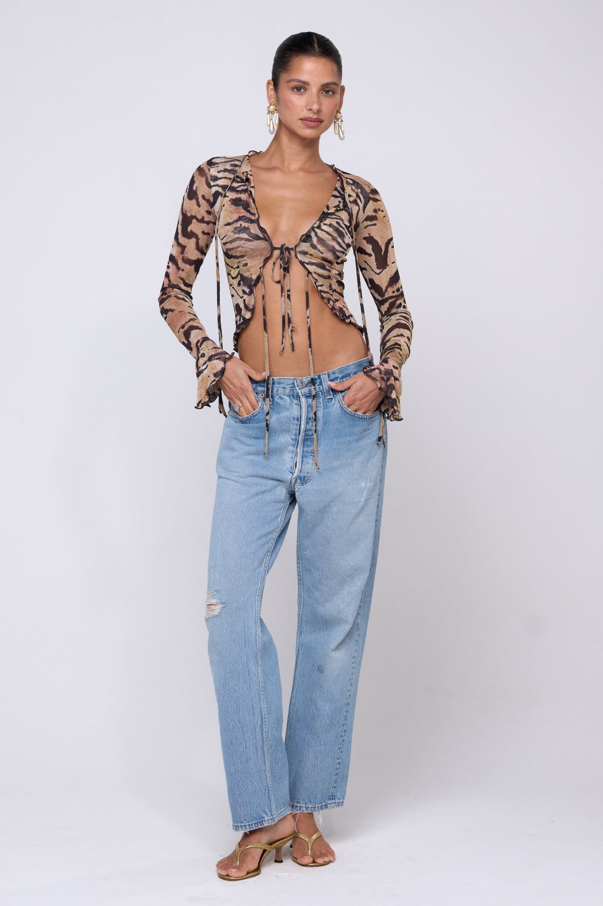 This is an image of Tezza Top in Zara - RESA featuring a model wearing the dress