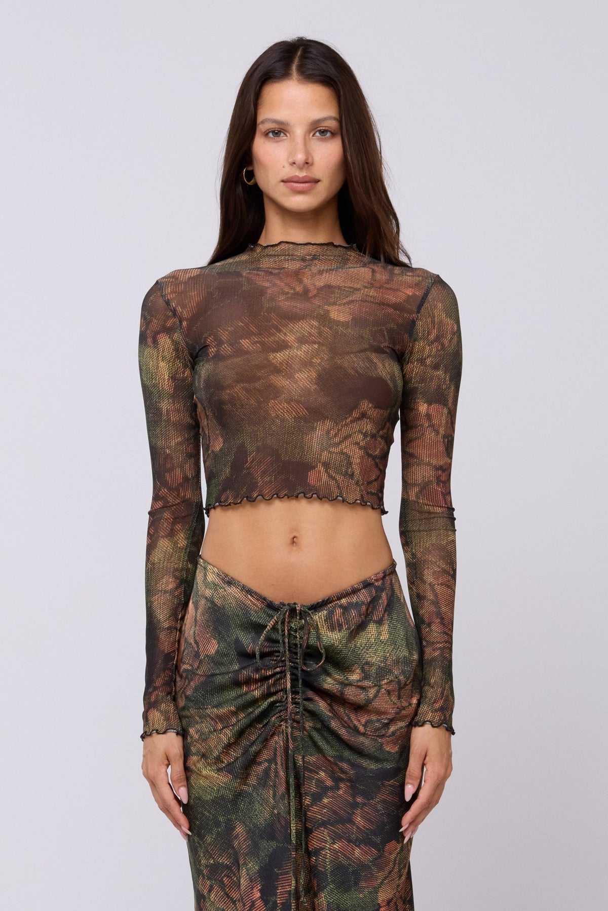 This is an image of Ziggy Skirt in Autumn - RESA featuring a model wearing the dress