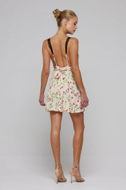 This is an image of Amelia Mini in Cherie - RESA featuring a model wearing the dress