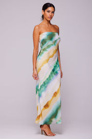 This is an image of Anna Slip in Gaia - RESA featuring a model wearing the dress
