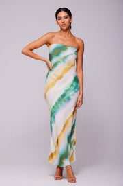 This is an image of Anna Slip in Gaia - RESA featuring a model wearing the dress