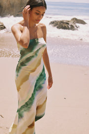 This is an image of Anna Slip in Gaia - RESA featuring a model wearing the dress