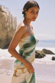 This is an image of Anna Slip in Gaia - RESA featuring a model wearing the dress