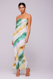 This is an image of Anna Slip in Gaia - RESA featuring a model wearing the dress