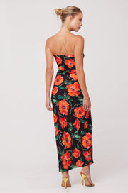 This is an image of Anna Slip in Poppy - RESA featuring a model wearing the dress