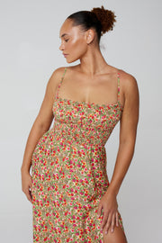 This is an image of Ashley Midi in Fleetwood - RESA featuring a model wearing the dress