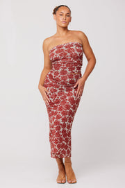 This is an image of Bonnie Mesh Top in Dolce - RESA featuring a model wearing the dress