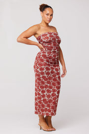 This is an image of Bonnie Mesh Top in Dolce - RESA featuring a model wearing the dress
