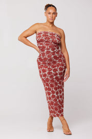 This is an image of Bonnie Mesh Top in Dolce - RESA featuring a model wearing the dress