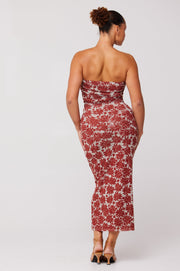 This is an image of Bonnie Mesh Top in Dolce - RESA featuring a model wearing the dress