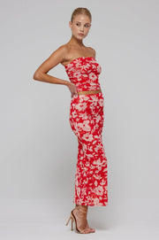 This is an image of Bonnie Mesh Top in Frida - RESA featuring a model wearing the dress