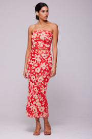 This is an image of Bonnie Mesh Top in Frida - RESA featuring a model wearing the dress