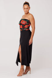 This is an image of Bonnie Mesh Top in Poppy - RESA featuring a model wearing the dress
