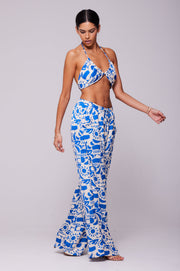 This is an image of Bowie Top in Pacific - RESA featuring a model wearing the dress