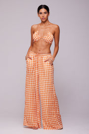 This is an image of Bowie Top in Solstice - RESA featuring a model wearing the dress