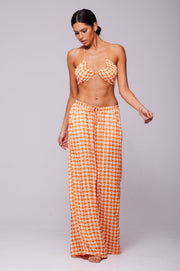 This is an image of Bowie Top in Solstice - RESA featuring a model wearing the dress