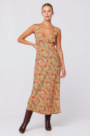 This is an image of Charlie Dress in Fleetwood - RESA featuring a model wearing the dress