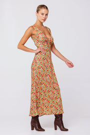 This is an image of Charlie Dress in Fleetwood - RESA featuring a model wearing the dress