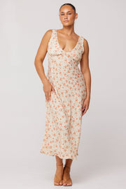 This is an image of Charlie Dress in Wildflower - RESA featuring a model wearing the dress