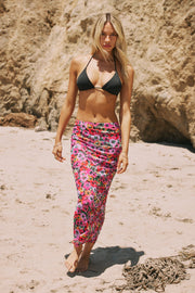 This is an image of Clyde Mesh Skirt in Dahlia - RESA featuring a model wearing the dress