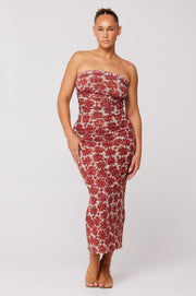 This is an image of Clyde Mesh Skirt in Dolce - RESA featuring a model wearing the dress