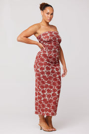 This is an image of Clyde Mesh Skirt in Dolce - RESA featuring a model wearing the dress