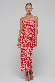 This is an image of Clyde Mesh Skirt in Frida - RESA featuring a model wearing the dress