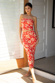 This is an image of Clyde Mesh Skirt in Frida - RESA featuring a model wearing the dress