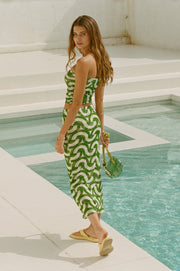 This is an image of Clyde Mesh Skirt in Sublime - RESA featuring a model wearing the dress