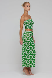 This is an image of Clyde Mesh Skirt in Sublime - RESA featuring a model wearing the dress