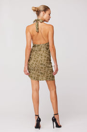 This is an image of Diana Dress in Link - RESA featuring a model wearing the dress
