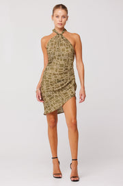 This is an image of Diana Dress in Link - RESA featuring a model wearing the dress