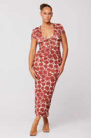 This is an image of Farrah Dress in Dolce - RESA featuring a model wearing the dress