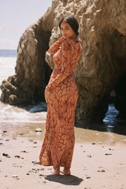 This is an image of Holly Maxi in Zion - RESA featuring a model wearing the dress