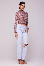 This is an image of Ida Top in Bloom - RESA featuring a model wearing the dress